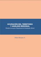 Ocupación del Territorio y Análisis Regional (Estudio de Caso para el Departamento de Cochabamba, Bolivia)